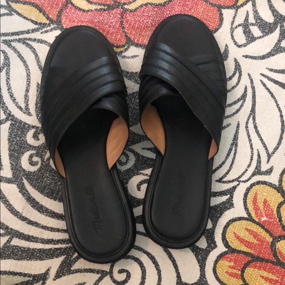 Madewell “Alina” Black Women's Slide Sandals